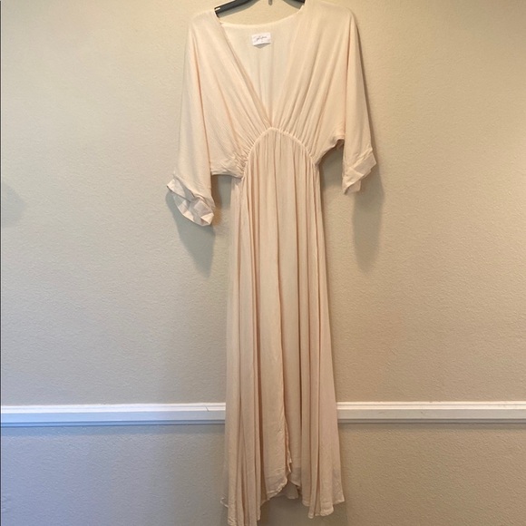 Maxi Dress with Bell Sleeves and Empire Waist - Picture 5 of 10